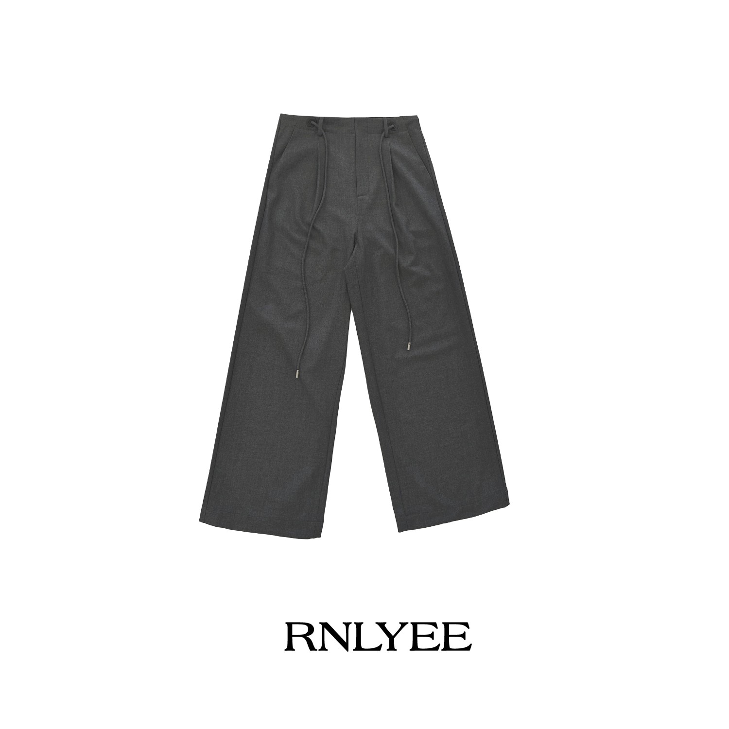 RNLYEE25年秋季（莉莉斯）羊毛两色长抽绳款阔腿西裤