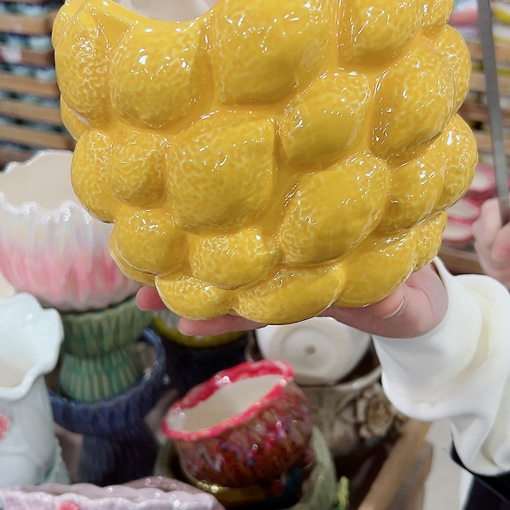 有孔.凑满10元发货多肉陶瓷花盆！