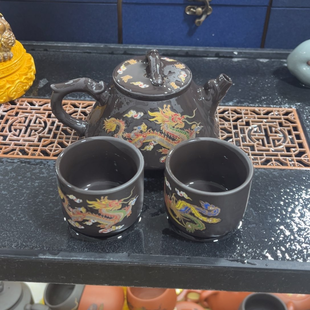 紫砂茶杯紫砂壶一壶2杯