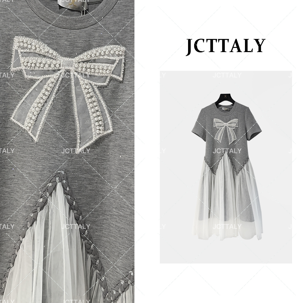 【恬恬】【26】时尚设计师爆款收腰显瘦气质连衣裙JC-A3131