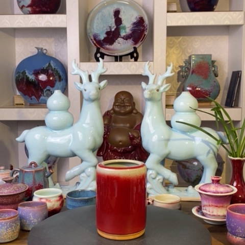 瓷片禹州神后钧瓷原产地~