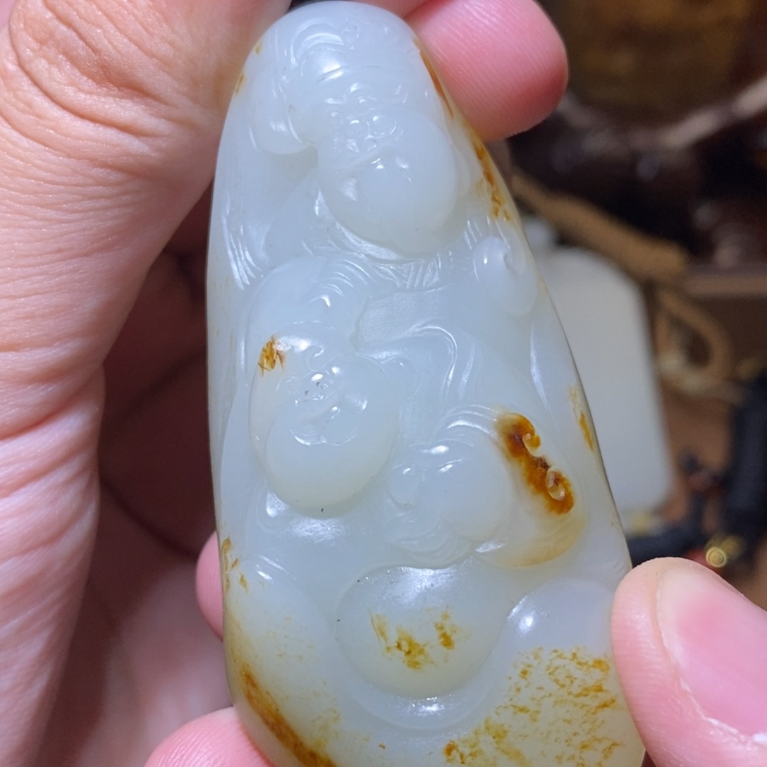 颈饰未镶嵌和田玉诸**相