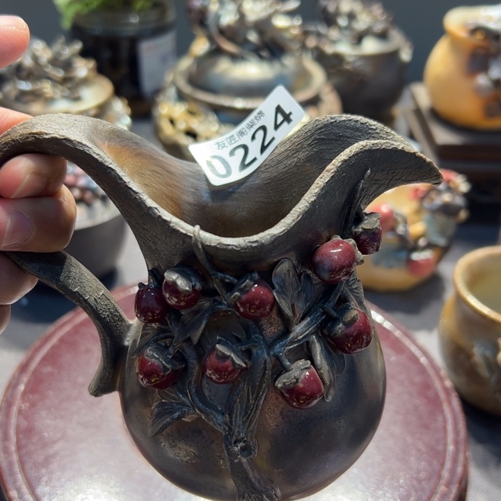 柴烧茶器，纯手工制作