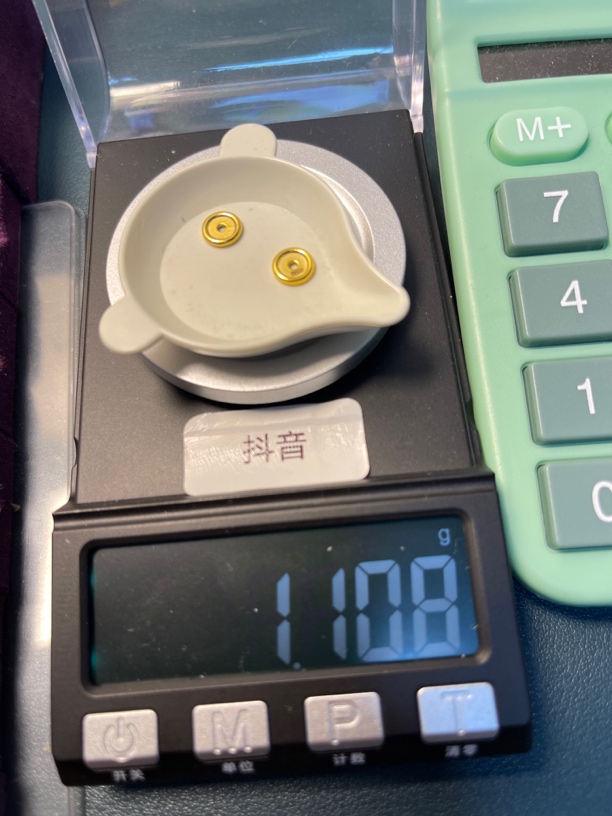 足金999车轮隔片卡七秀