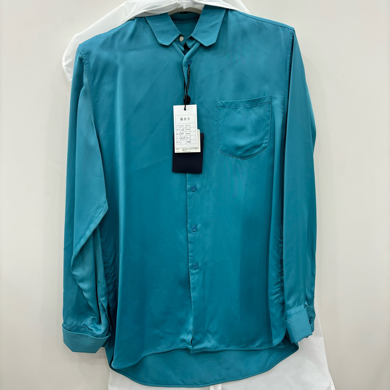 95新 LouisVuitton/路易威登 （jp）wz排扣口袋丝绸长袖衬衫/尺码XS