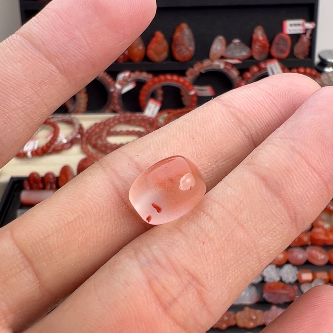 南红玛瑙未镶嵌颈饰枣珠