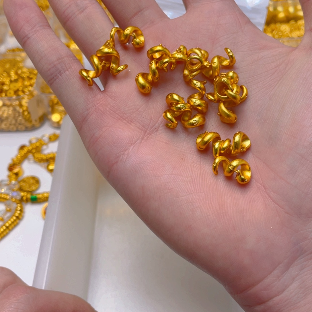 锆石铜合金小蛇卷1颗