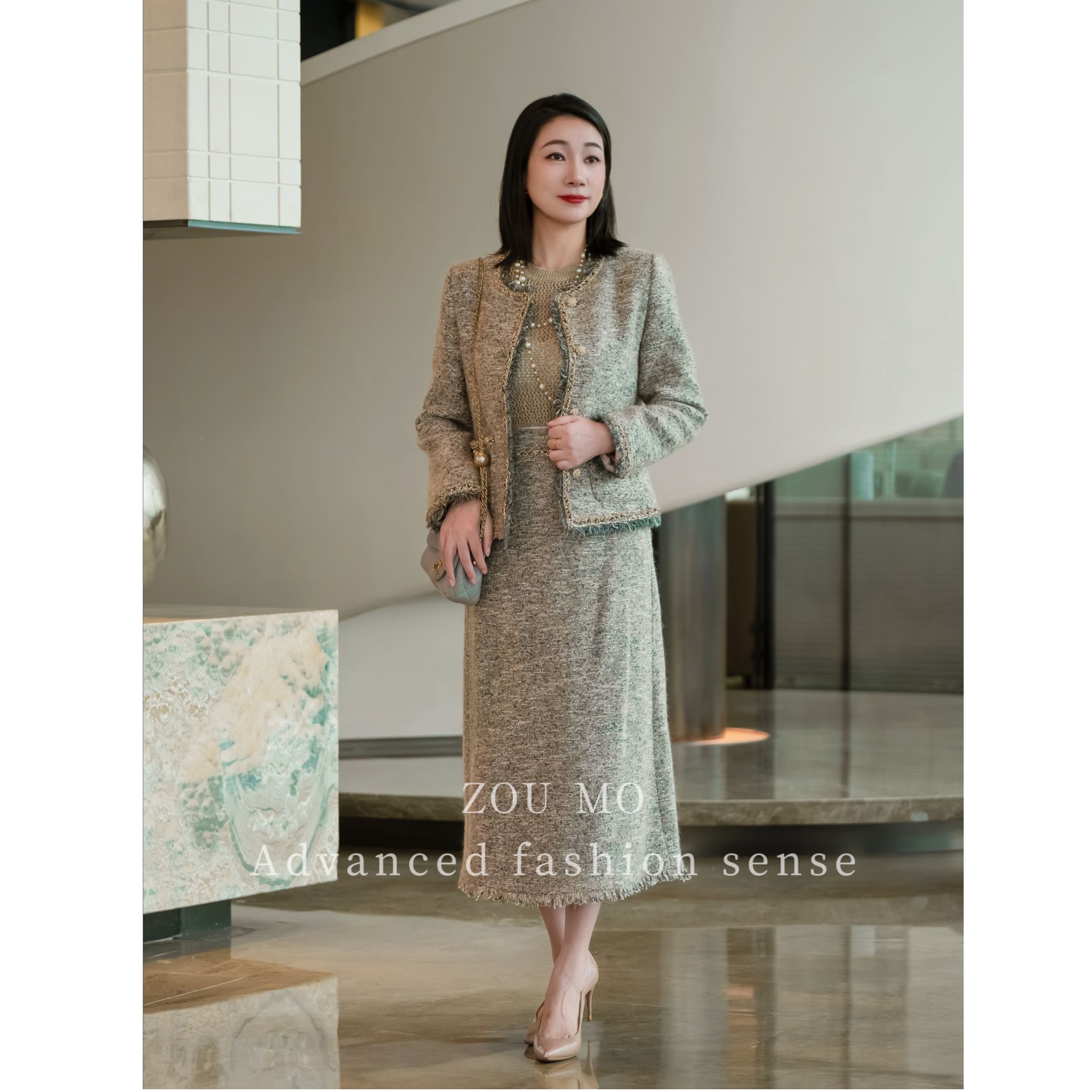 [奢雅绒境]显瘦减龄小香风高级感外套