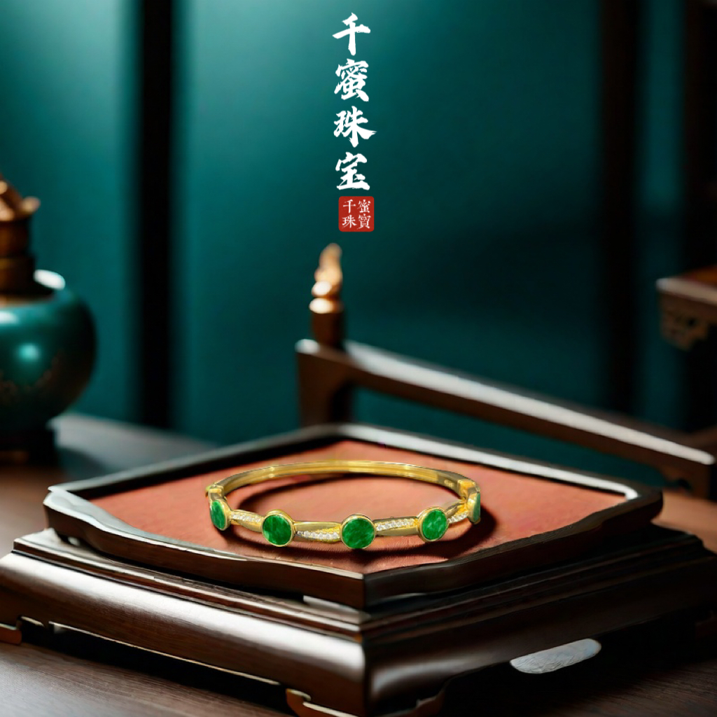 天然缅甸A货翡翠满色圆牌手镯精致百搭轻奢款直播间翡翠手镯