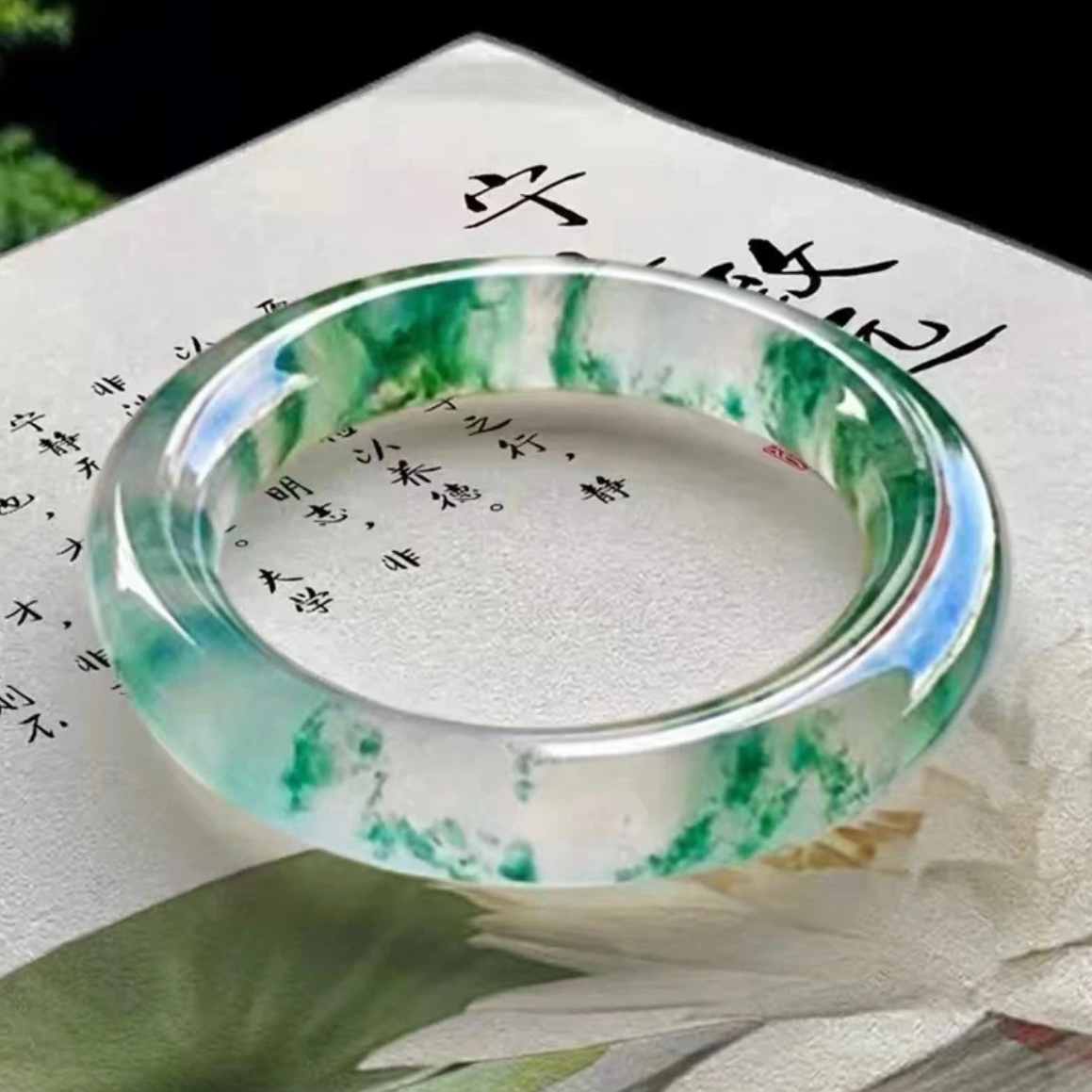 非金属珐琅手镯 时尚百搭精美贵妃镯