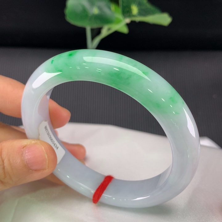 翡翠未镶嵌手镯正圈55