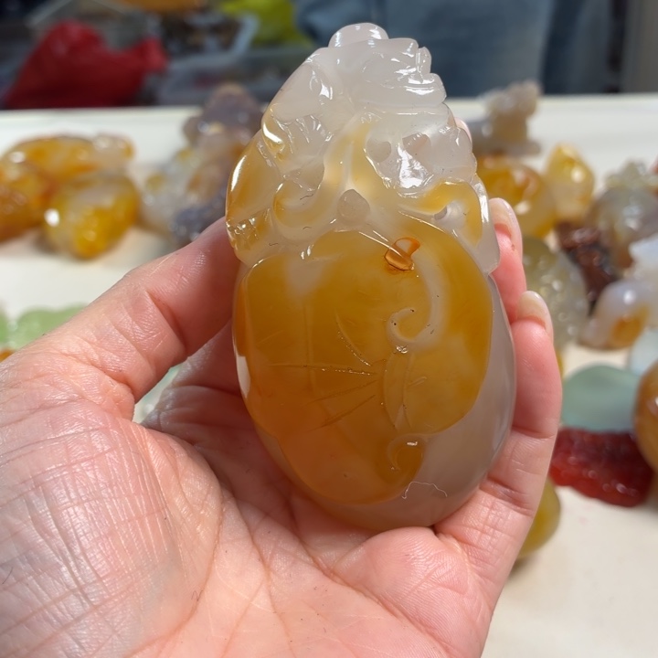 玛瑙/玉髓未镶嵌吊坠(不含链)