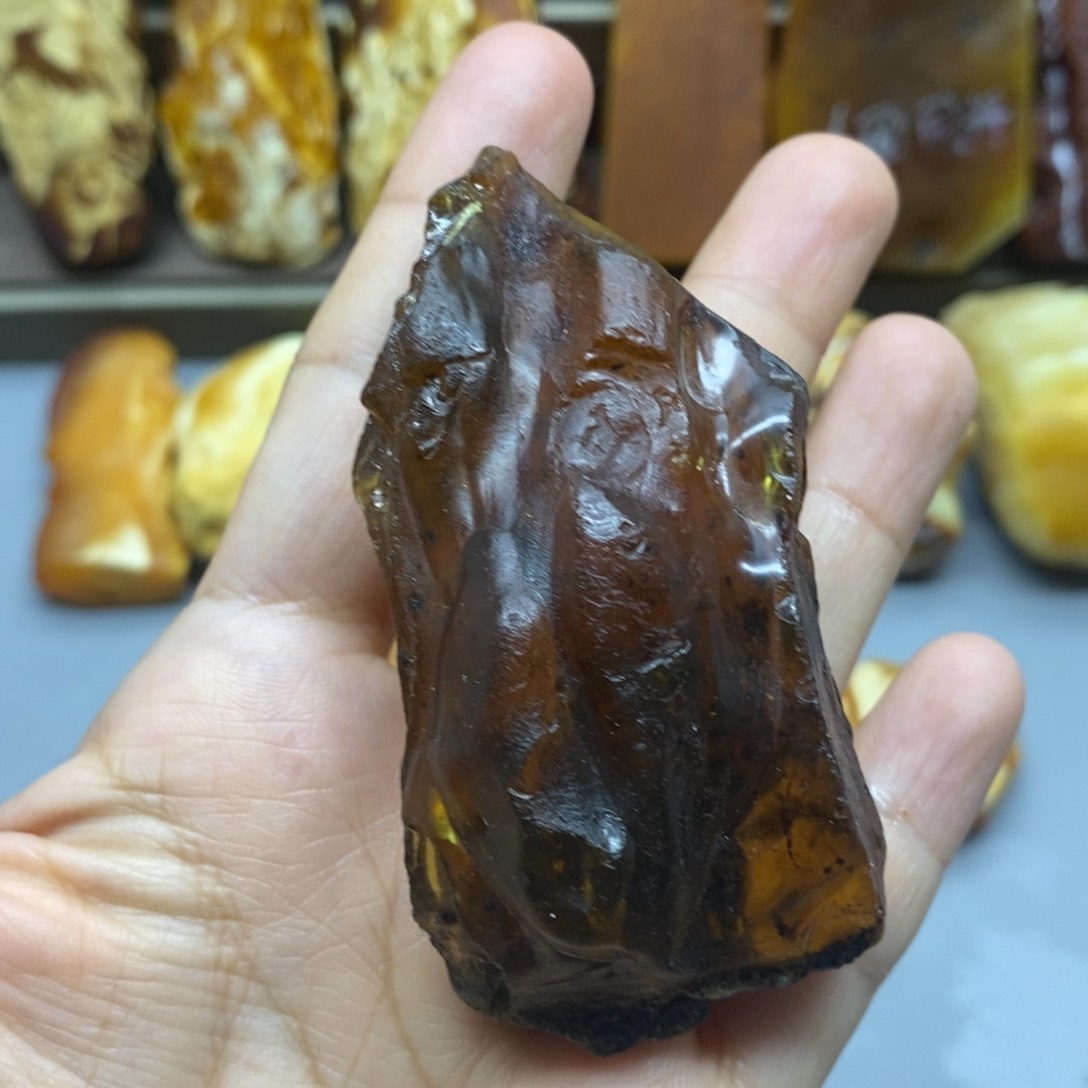 定制琥珀蜜蜡手把