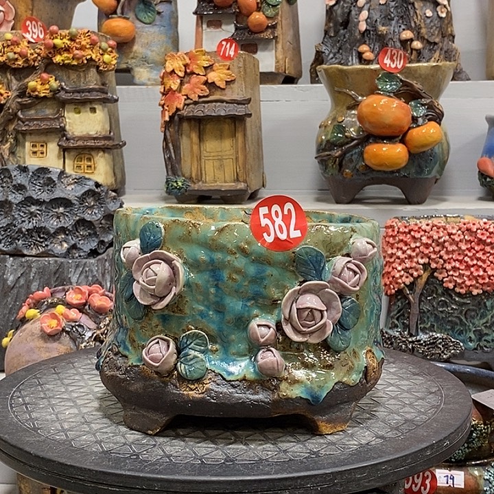 微瑕582 号陶然花器手工花盆