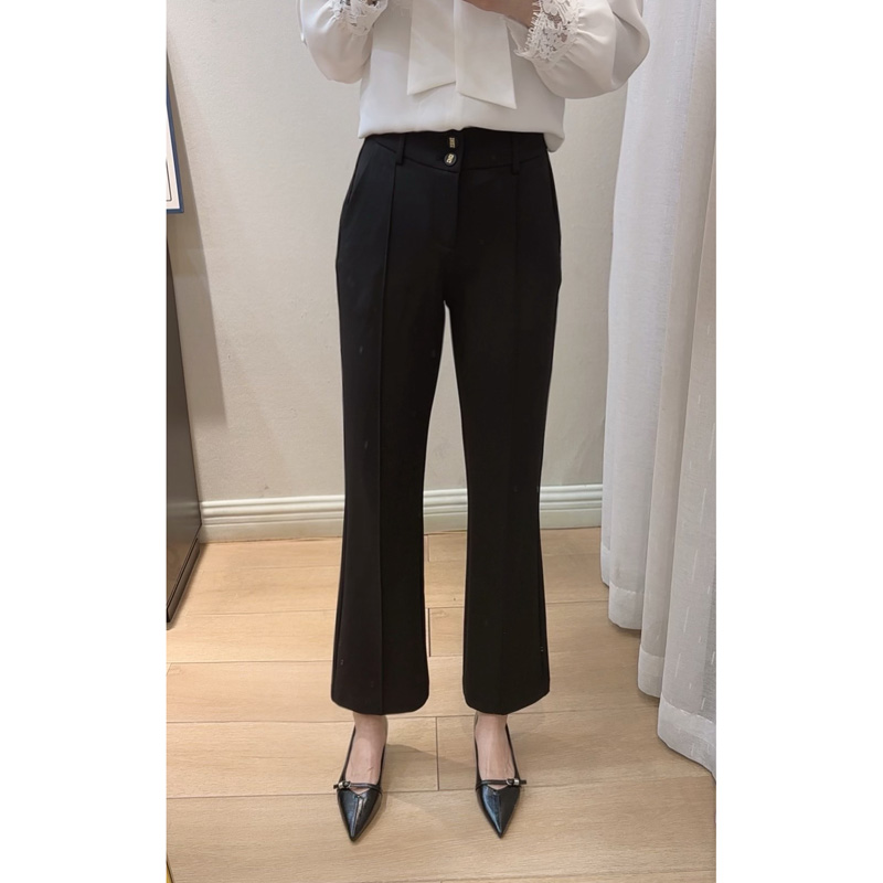 【清款】【后腰松紧】版型超赞的微喇女裤25529