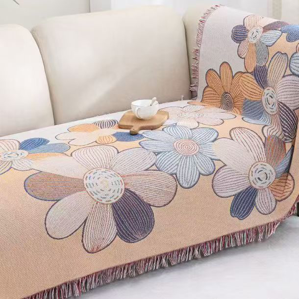 【繁花似锦】90*400高端系列加厚沙发巾四季通用防滑