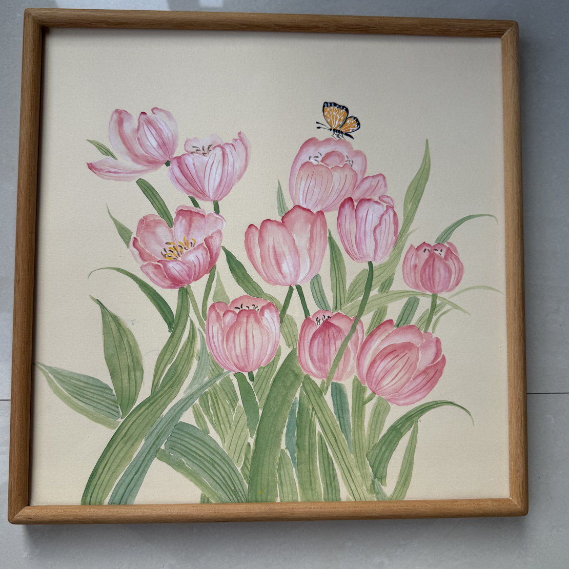郁金香粉色40*40