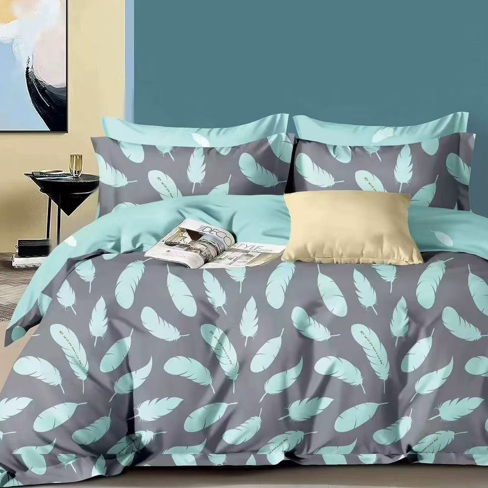 文文家纺 纯棉精梳棉面料全棉床品定制 蔓叶