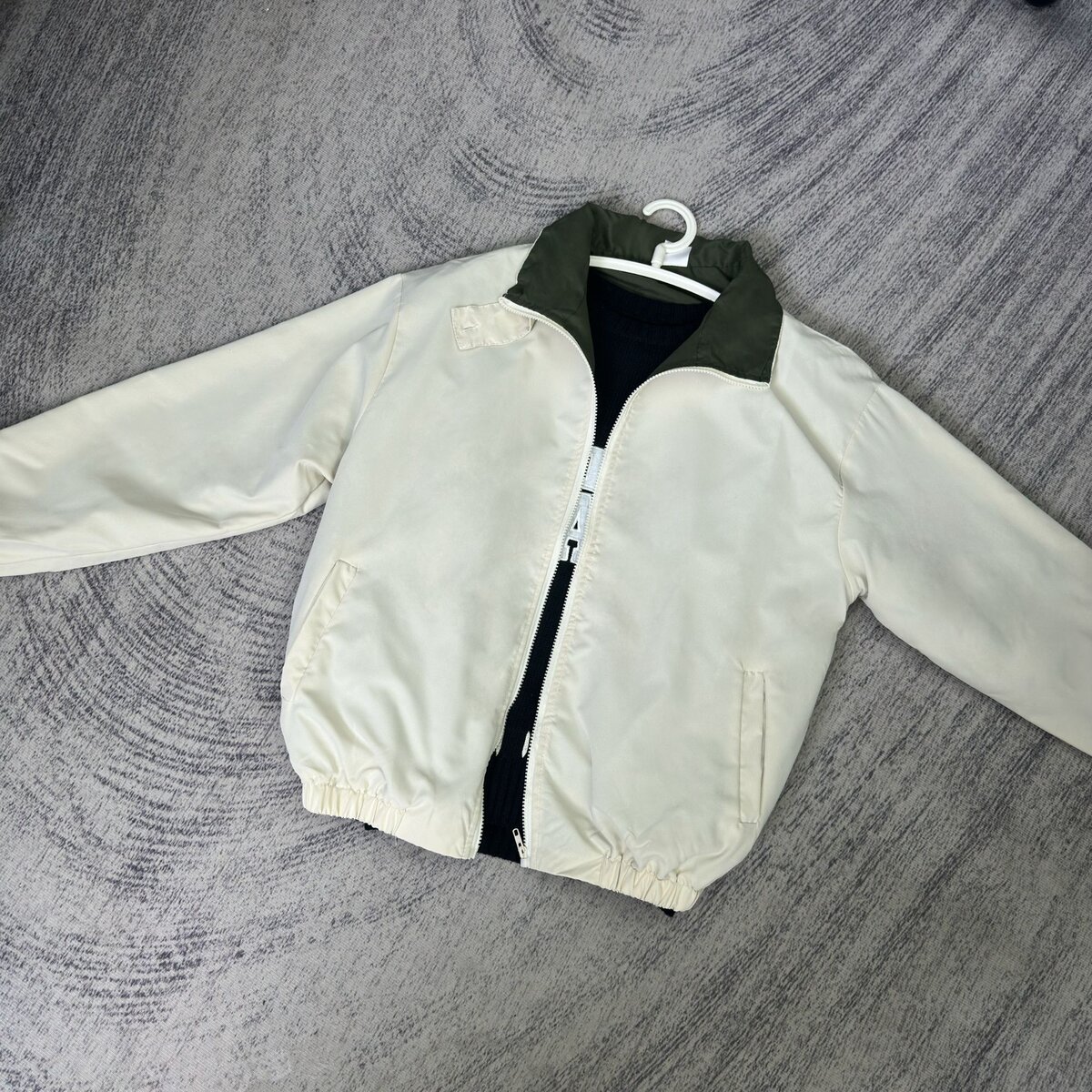 338-BY春秋季简约工装夹克男女休闲百搭薄款外套潮牌宽松上衣