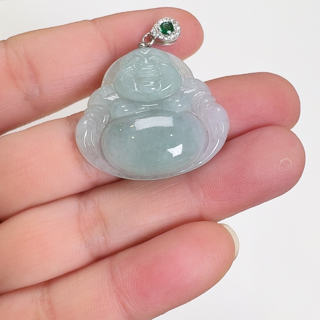 翡翠颈饰未镶嵌佛公