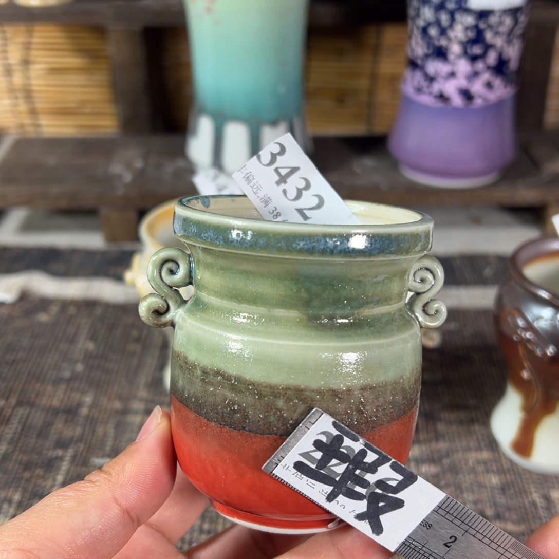 红陶景德镇手工花盆