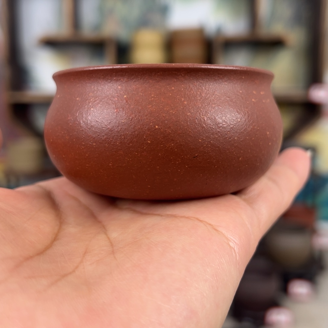 紫砂茶杯拙器甄选，纯原本矿。