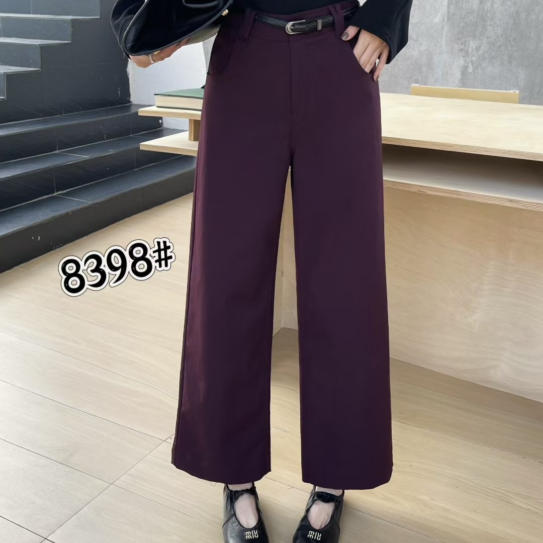 8398显瘦百搭N家垂感窄版直筒休闲裤（裤长95左右）