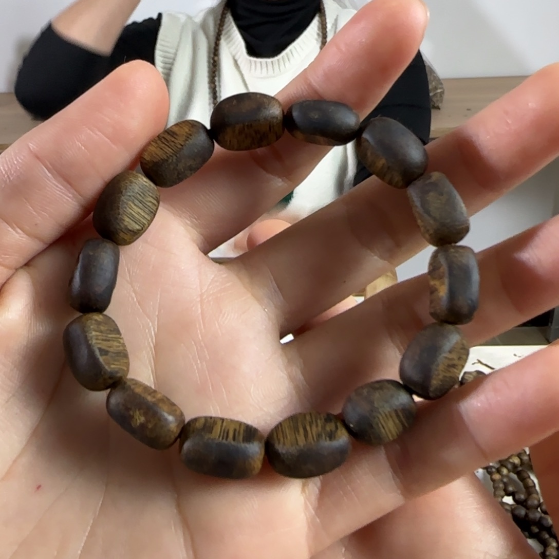 灵***）奇楠沉香手串留疤单圈 7g+发一