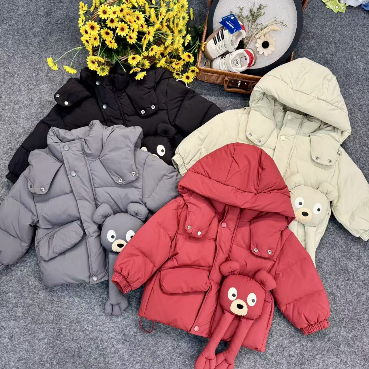 【娟姐自制】小童实体品质长脚小熊羽绒服F-8918