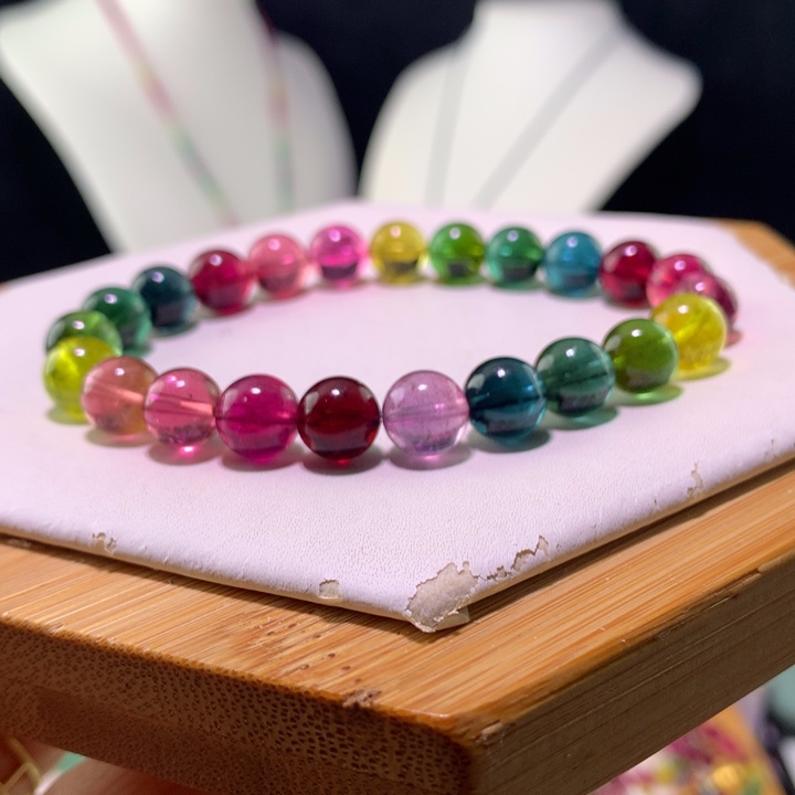 双色碧玺手链未镶嵌