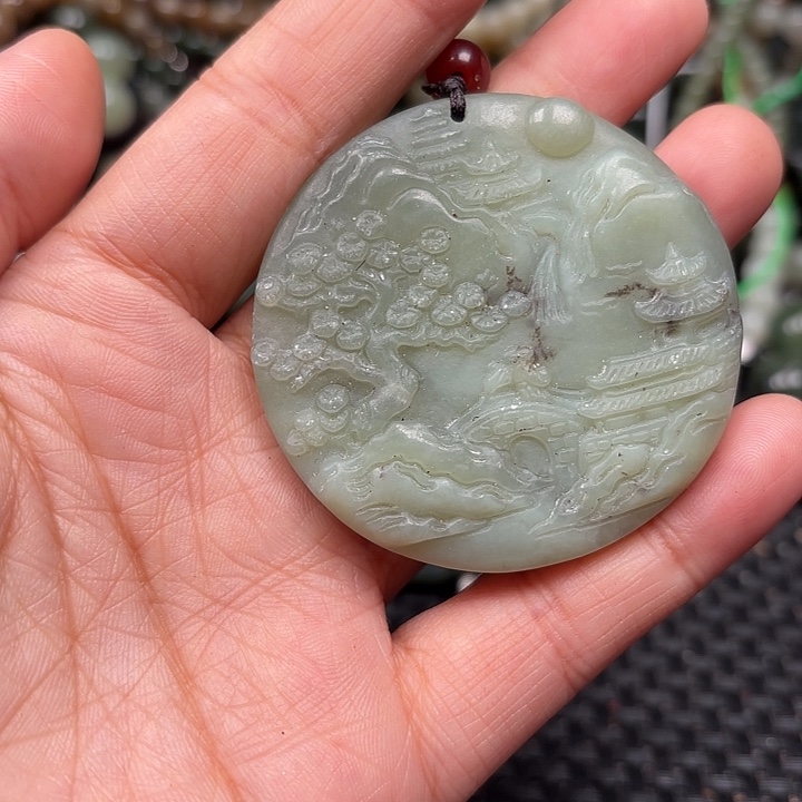 和田玉未镶嵌颈饰