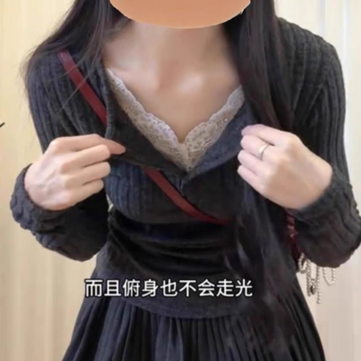 3152麻花肌理橘色多巴胺V领温柔慵懒风长袖针织衫女上衣