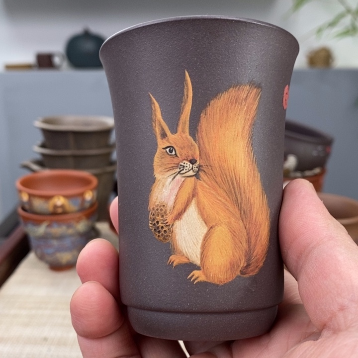 紫砂茶杯宜兴紫砂主人杯