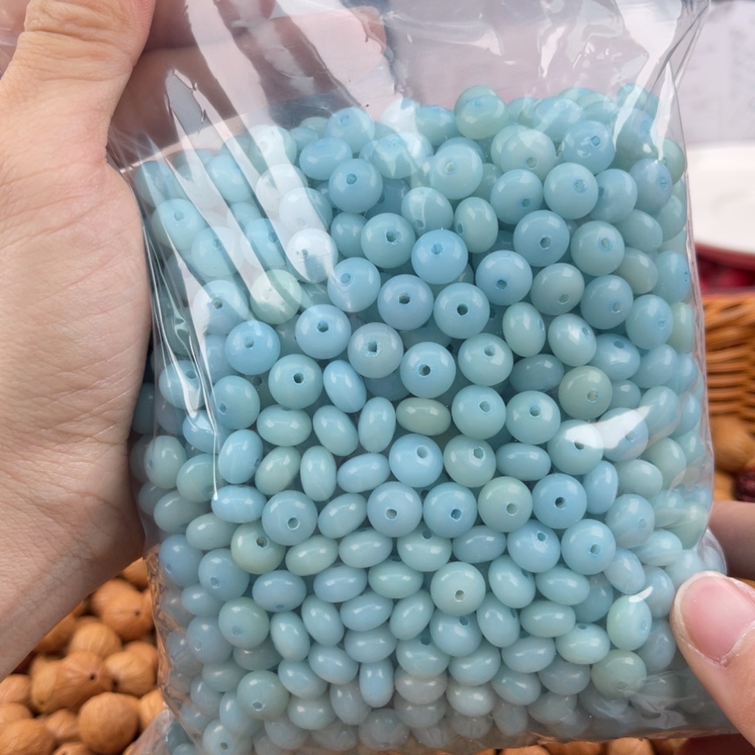白玉菩提吊坠q 9mm/100+20/海盐蓝