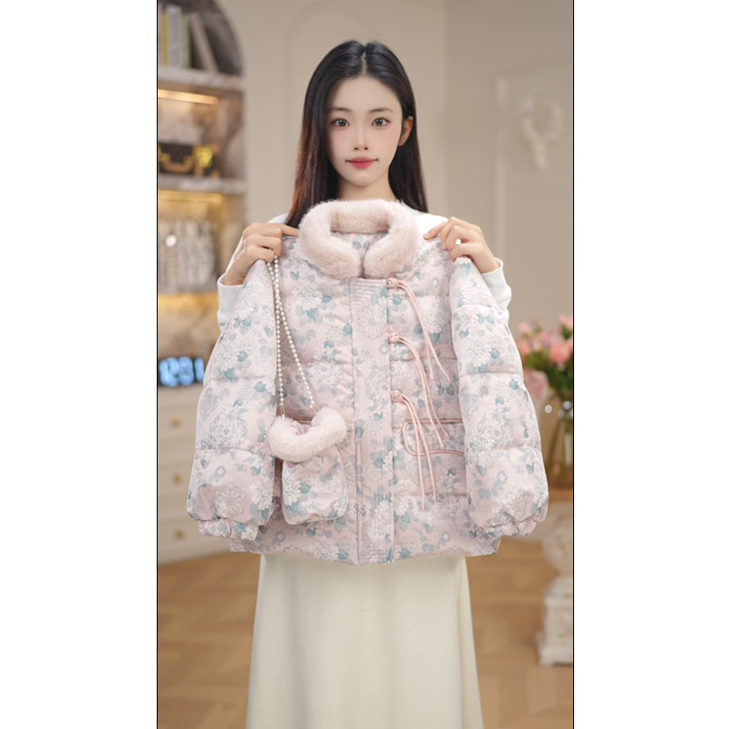 女童棉服外套冬装2025新款新中式棉衣儿童女孩国风棉袄冬季Z7997