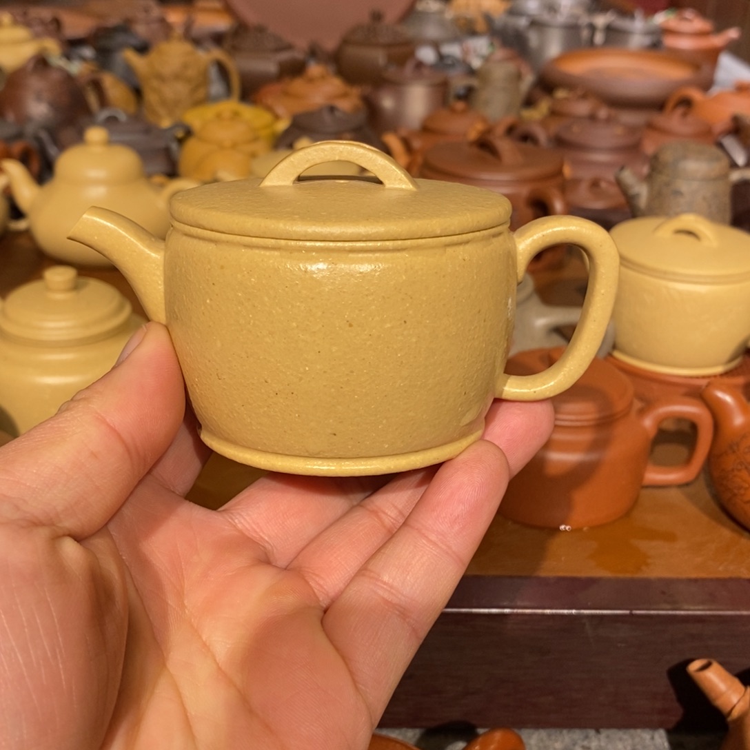 紫砂茶壶确***神原矿本山绿泥之梨皮绿泥汉瓦165cc