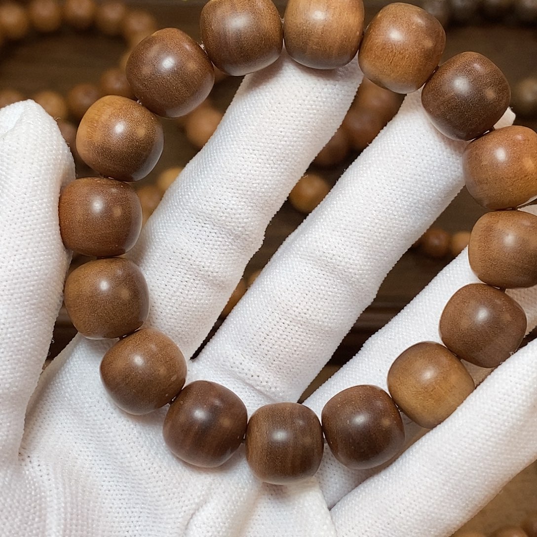 檀香木正区印度迈索尔老山檀香13/14mm黑肉横纹