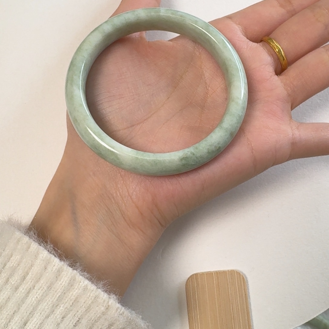 蓝田玉（蛇纹石化大理石玉）手镯未镶嵌@***贵