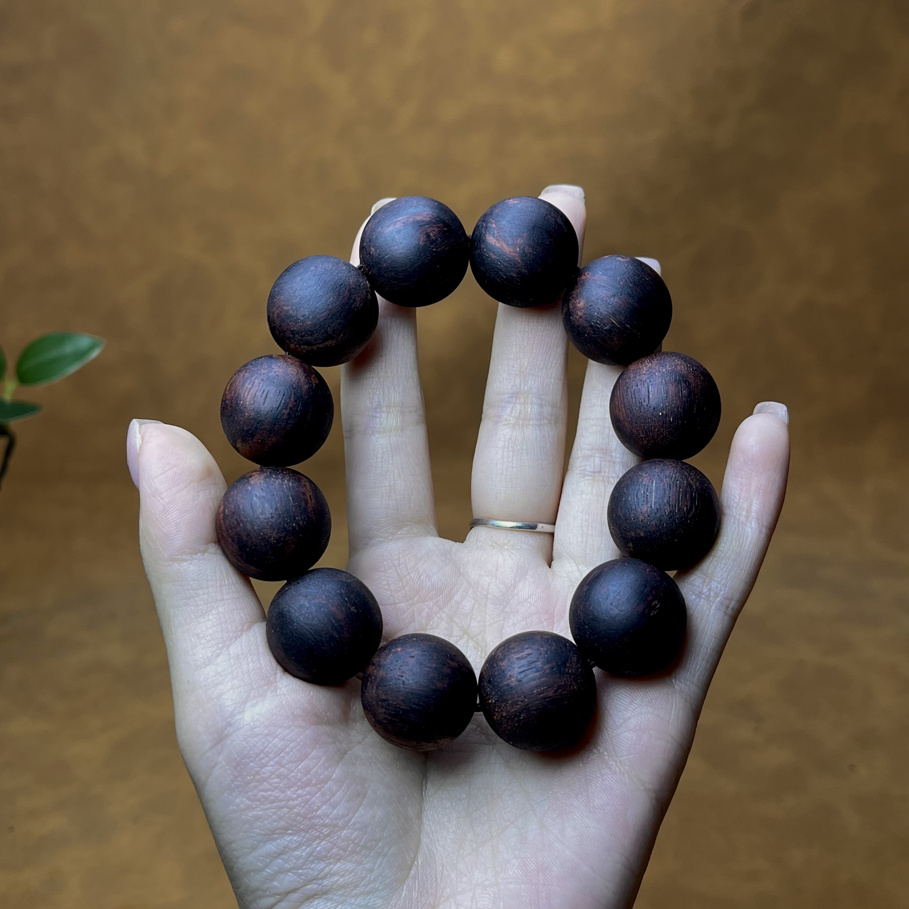 天然小叶降真香手串2.0圆珠收藏级大帝王香深黄油高端软糖猫推