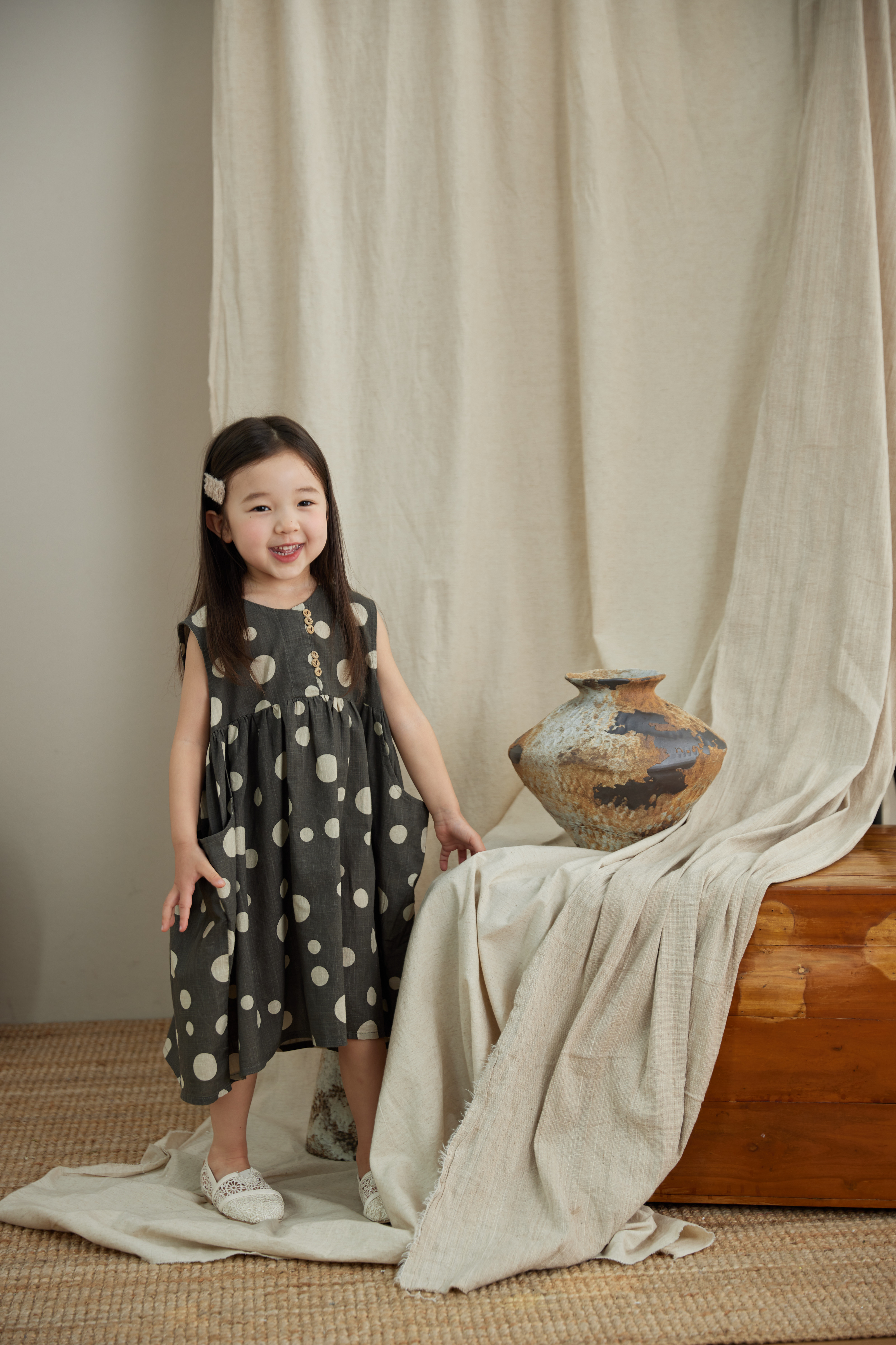 801-890夏款福利森系棉麻连衣裙