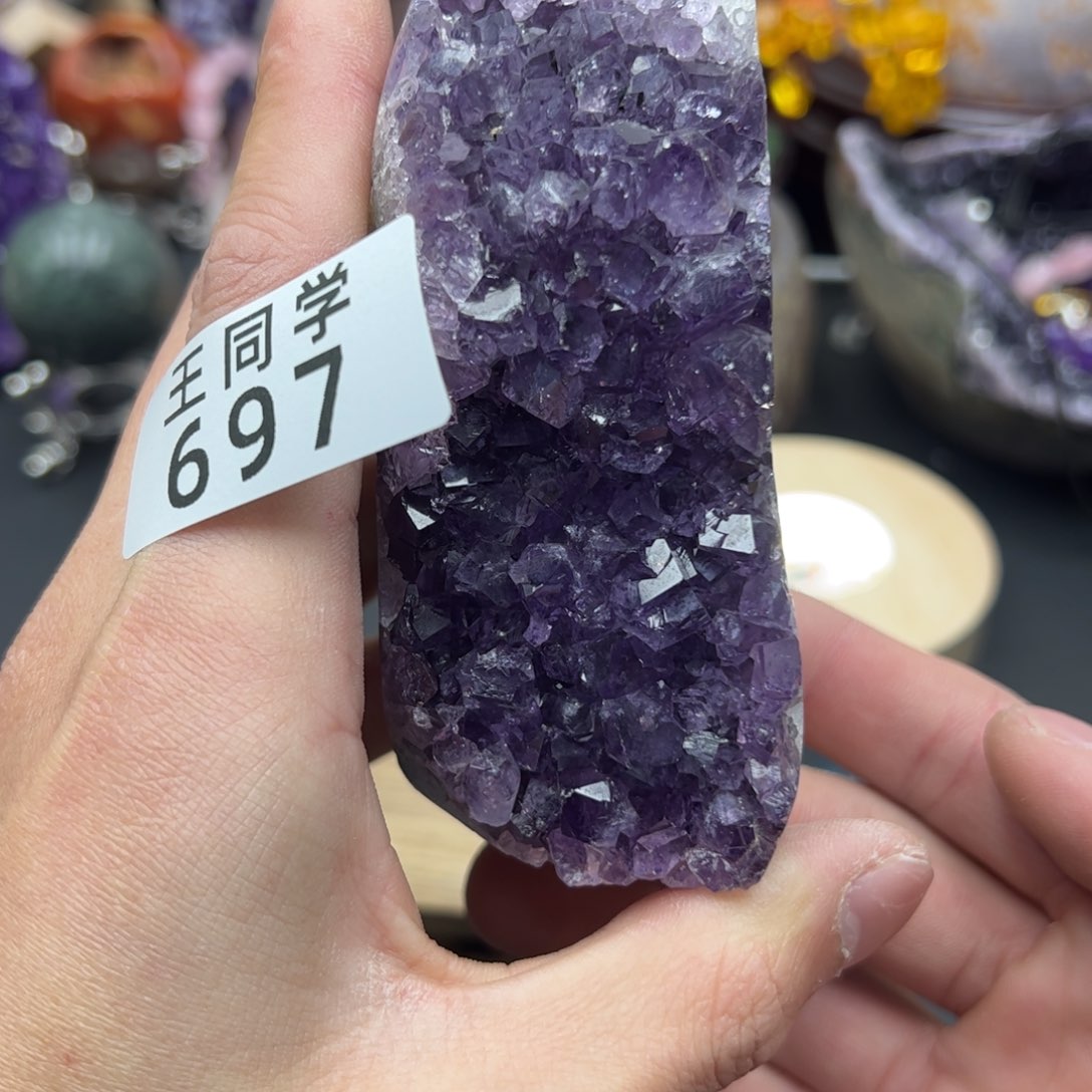 紫晶水晶摆件未镶嵌697