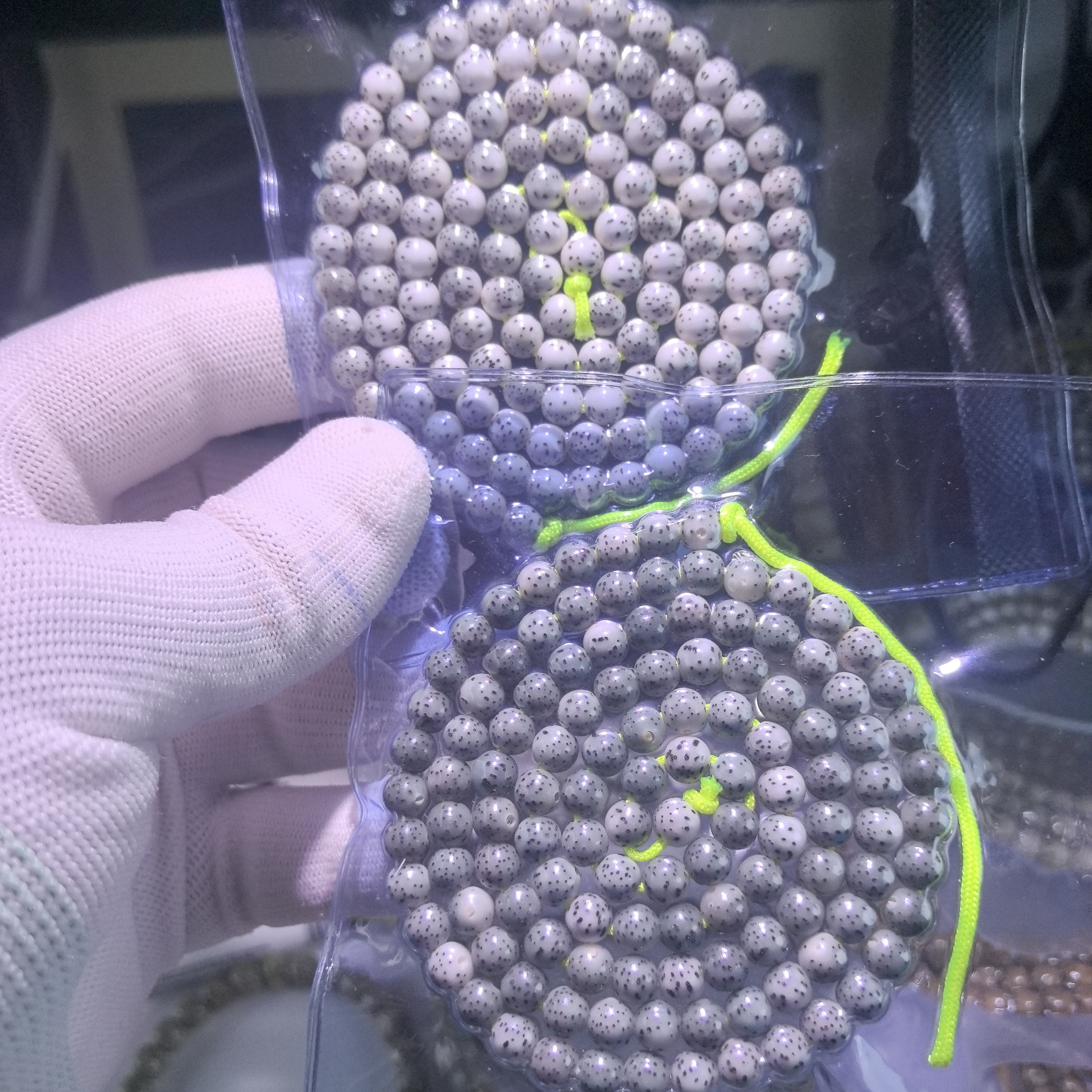 原生态海南星月菩提半壁江山留白圆珠正圆手串