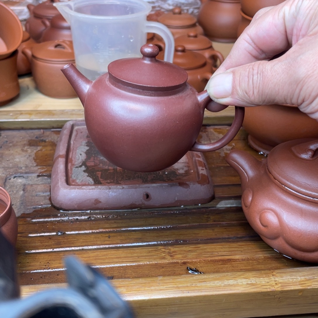 用***7紫砂茶壶巨轮150cc改章