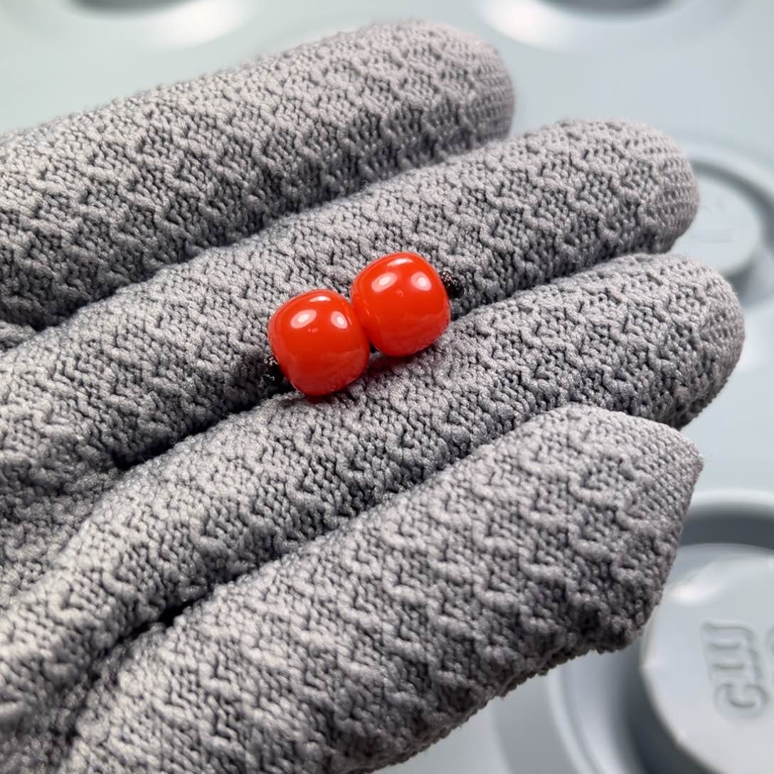 南红玛瑙老型对珠未镶嵌l***e