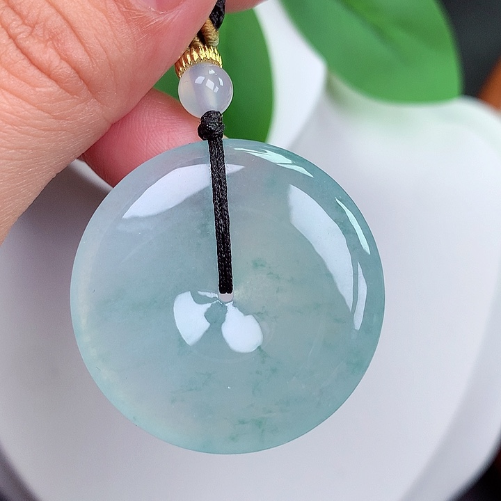 颈饰未镶嵌翡翠平安扣 35x6.0mm