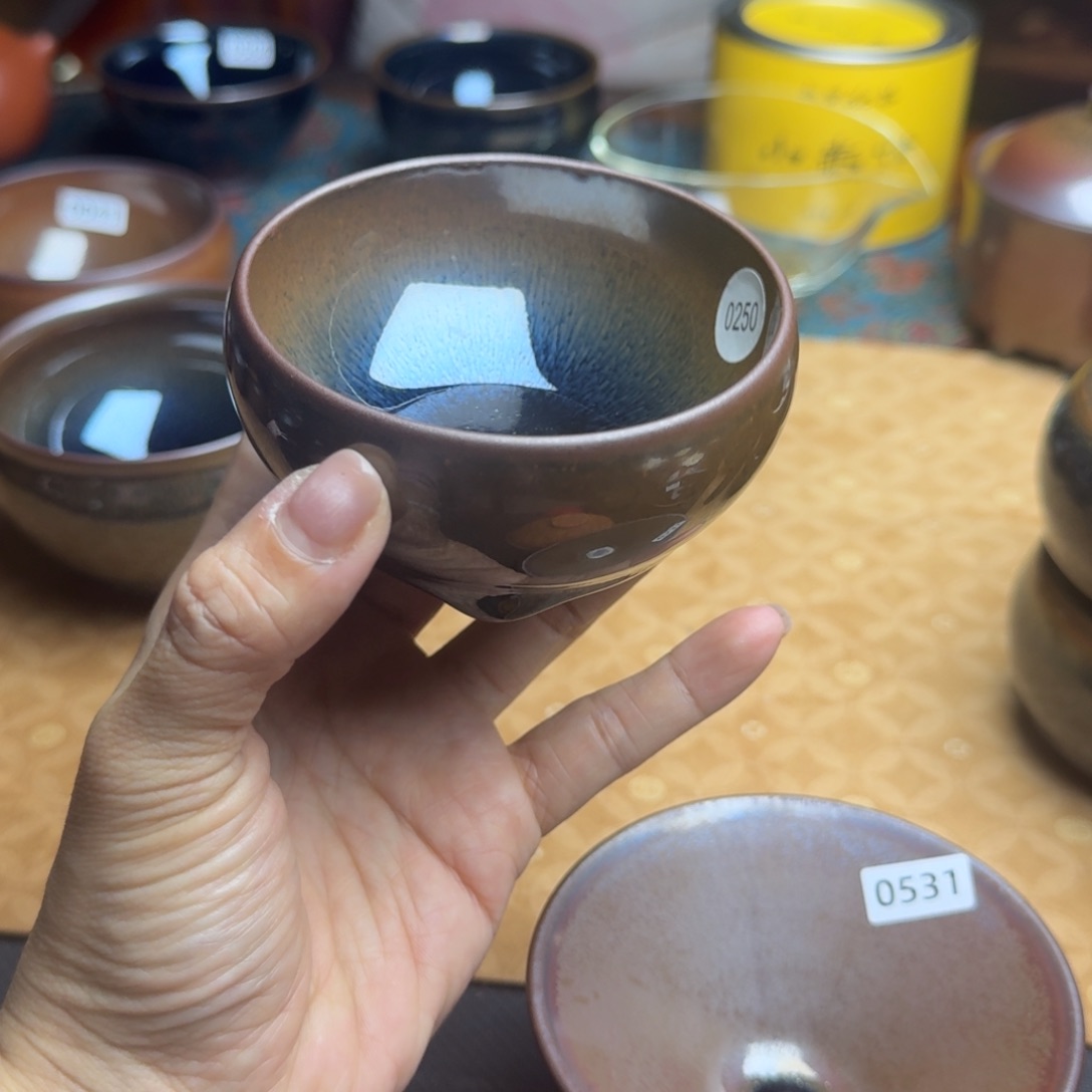 茶盏0250 1578建窑建盏·柴烧·原矿·铁胎·手工