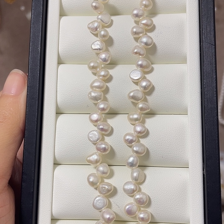 淡水珍珠耳饰银S925镶嵌