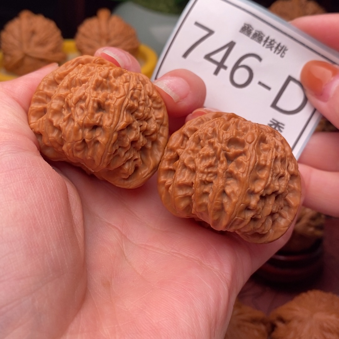 文玩核桃把件白狮41