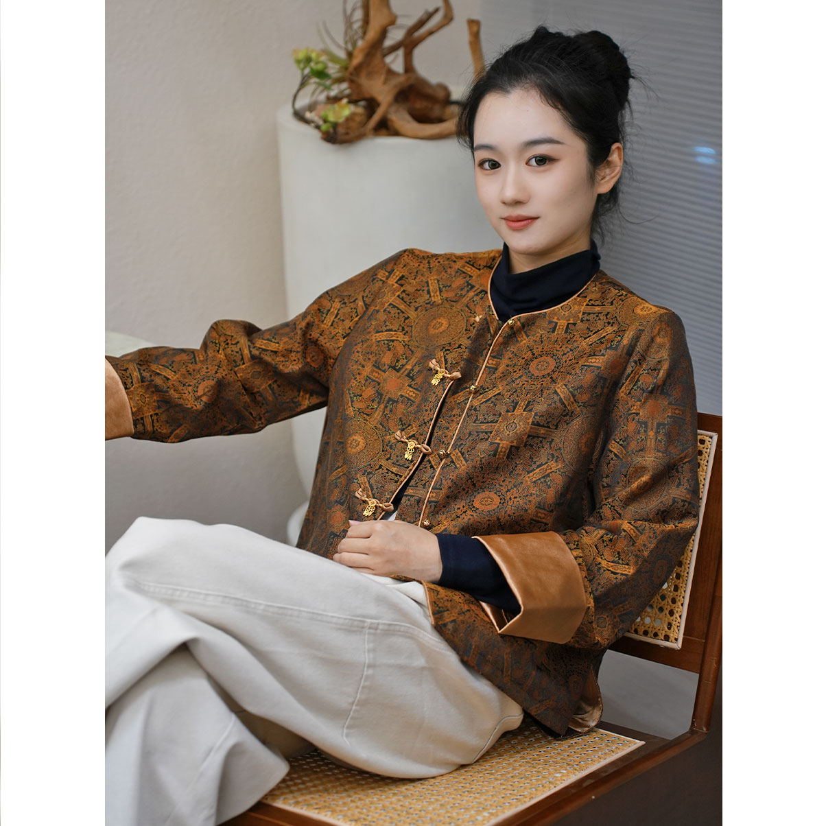 [宝相]2025新中式国风秋季开衫外套上衣3246