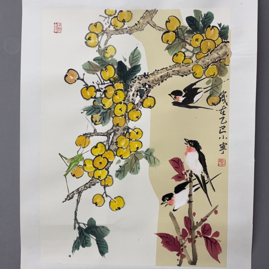 国画艺术家真人手绘